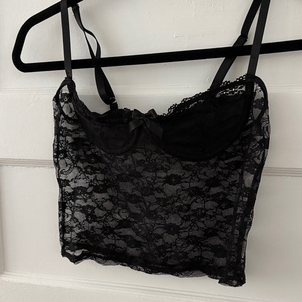 Elegant Black Lace Camisole